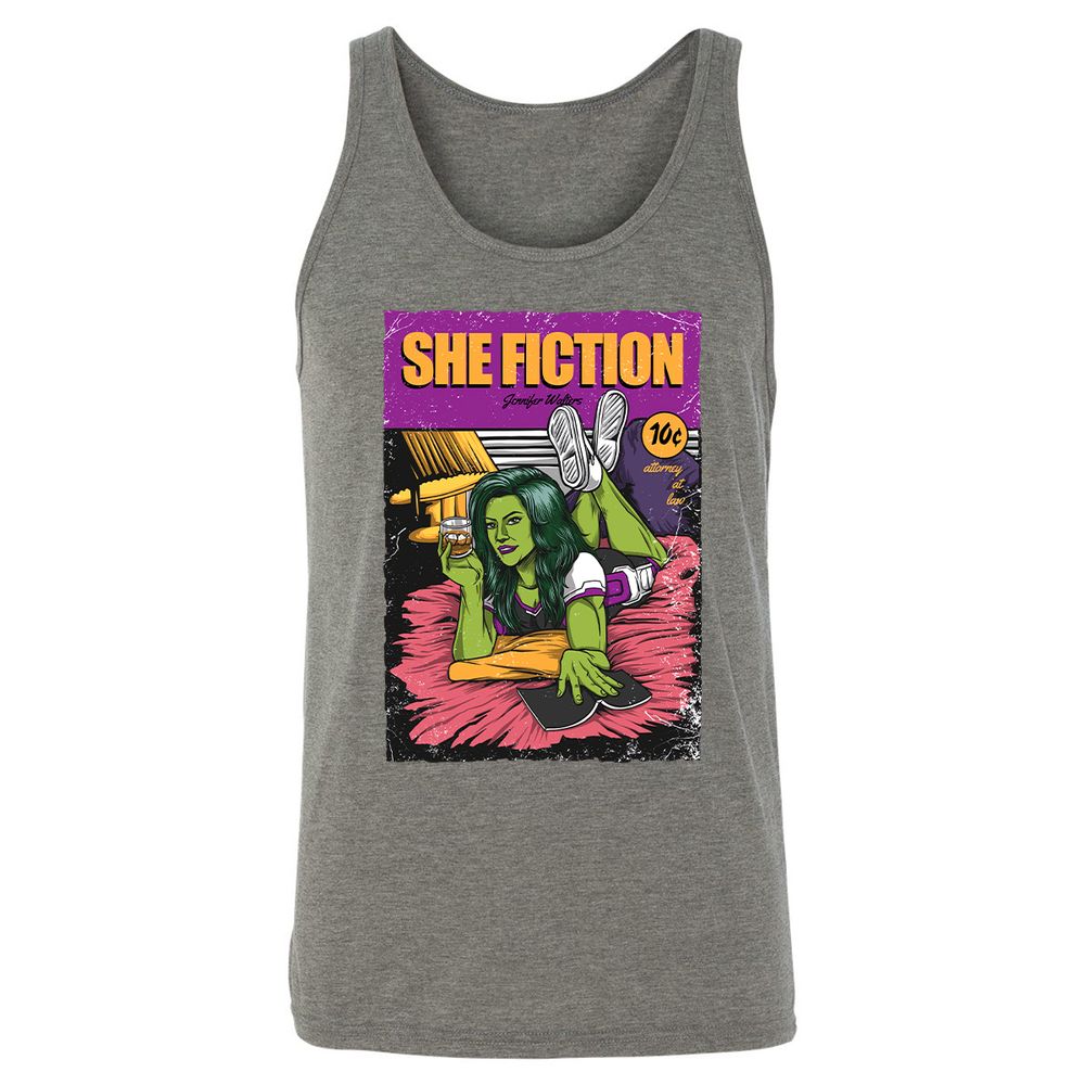 Unisex Jersey Tank - LYQ9JVRV - Grey Triblend - 8