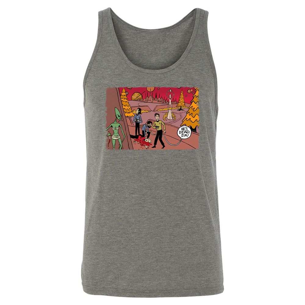 Unisex Jersey Tank - D4CBZUDT - Grey Triblend - 8