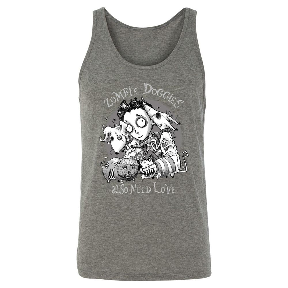Unisex Jersey Tank - XM3QD3L9 - Grey Triblend - 8