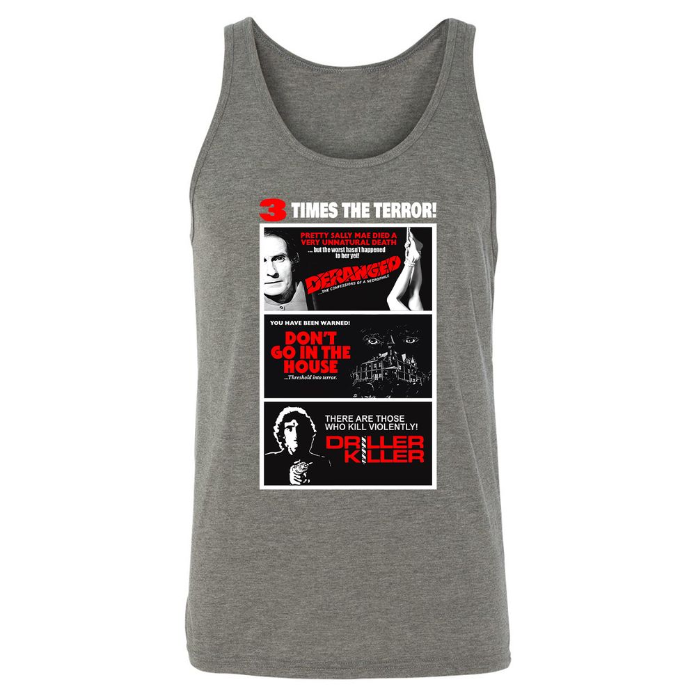 3 Times the Terror - Grey Triblend - 8
