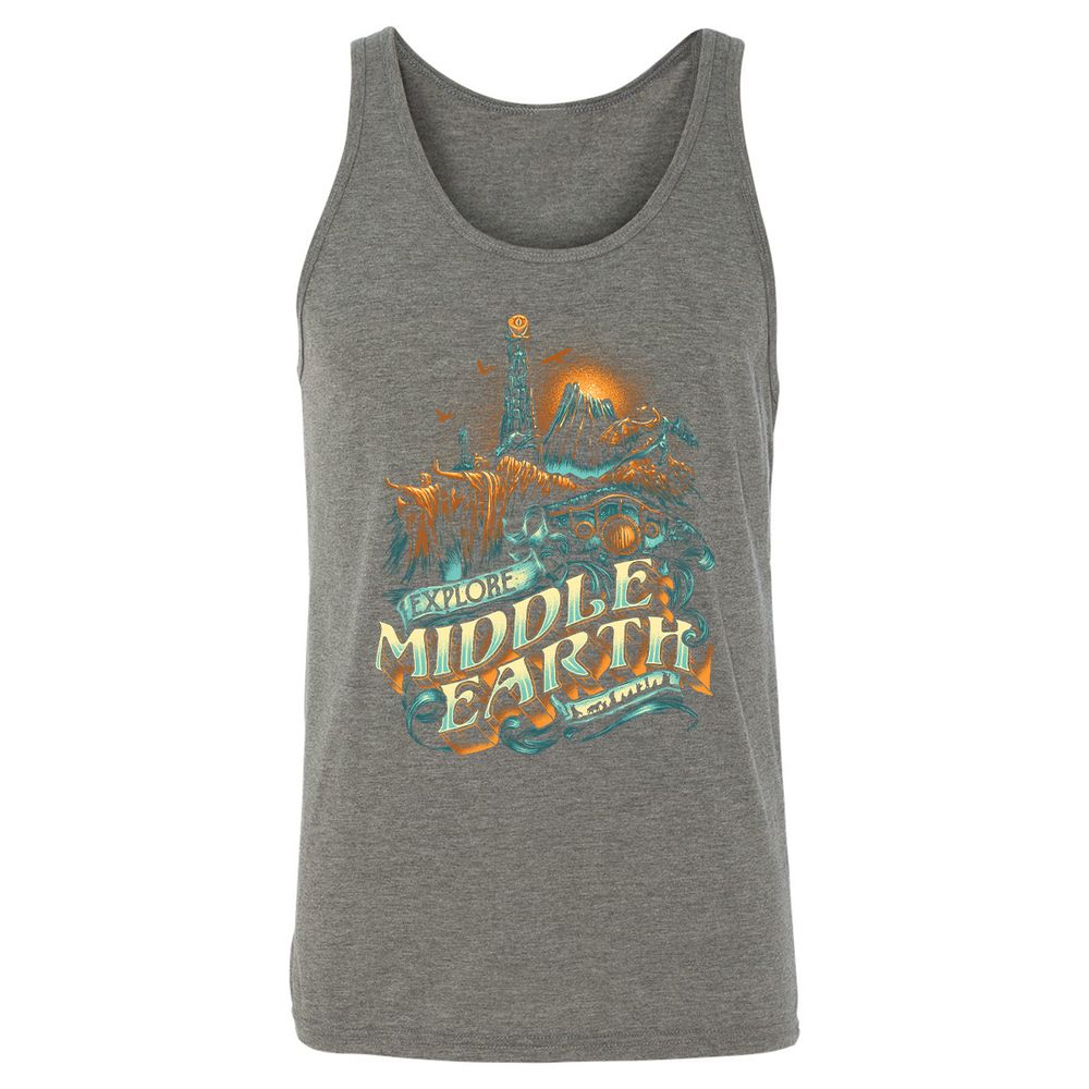 Unisex Jersey Tank - K9TESPDS - Grey Triblend - 8