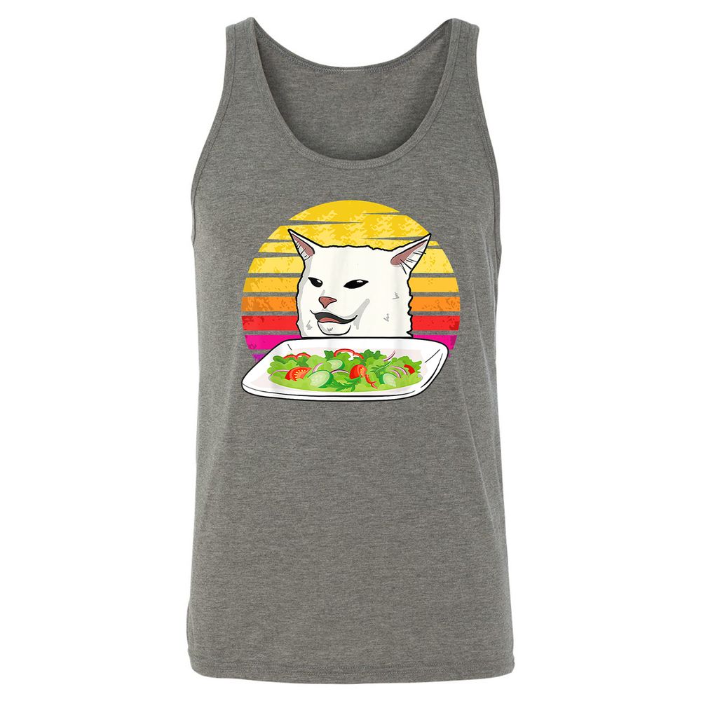 Unisex Jersey Tank - CAKEYZGC - Grey Triblend - 8