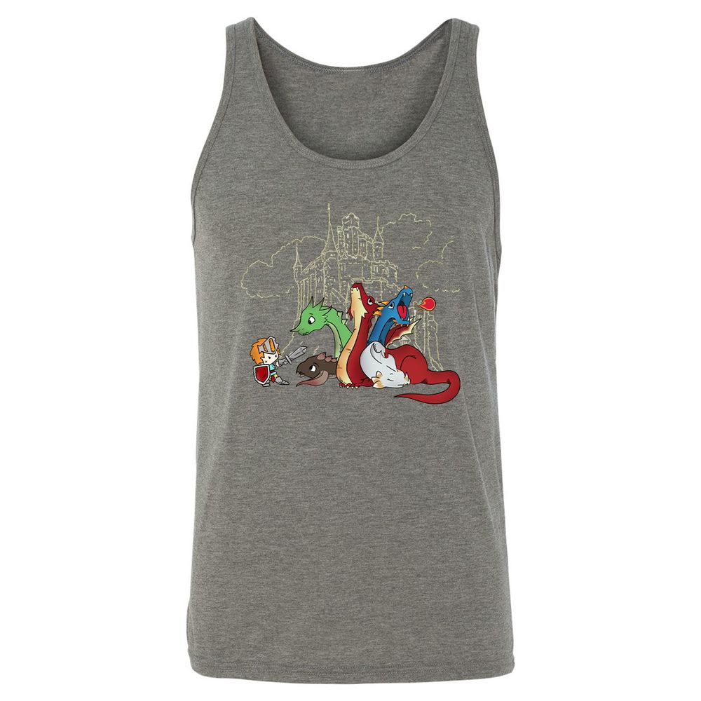 Unisex Jersey Tank - DR9HPGZN - Grey Triblend - 8