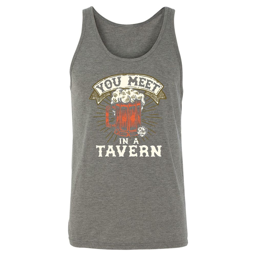 Unisex Jersey Tank - 383DFVEP - Grey Triblend - 8