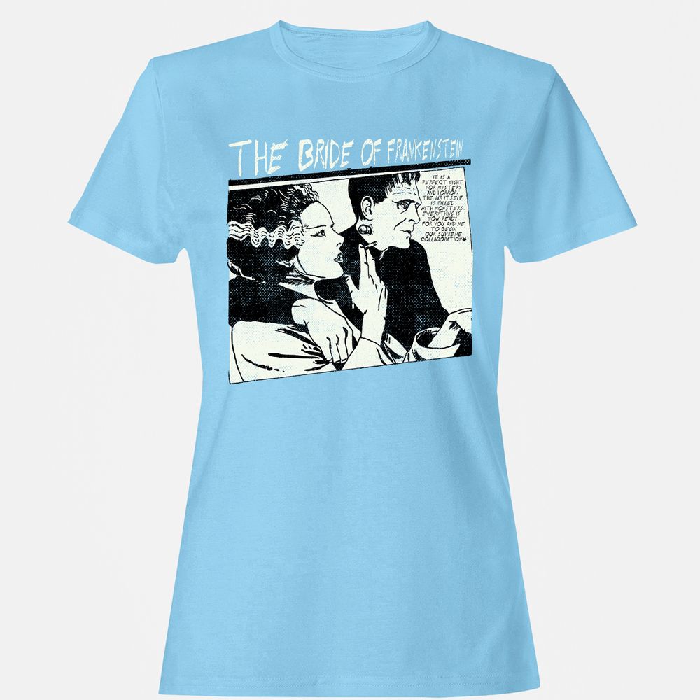 Women's T-Shirt - R6ZUVP4B - Light Blue - 8