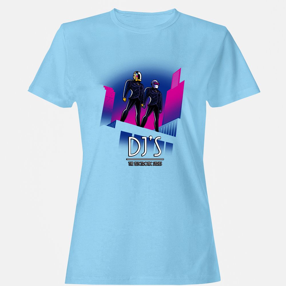 Women's T-Shirt - R4Z9GM2R - Light Blue - 8