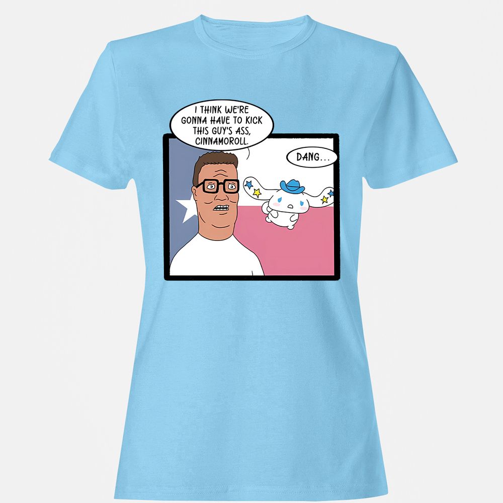 Women's T-Shirt - NUZ1GK4X - Light Blue - 8