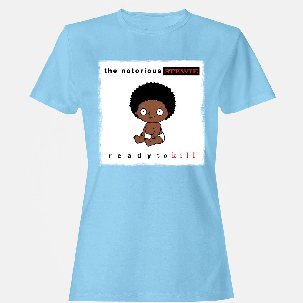 Women's T-Shirt - N3HJ1UYC - Light Blue - 8
