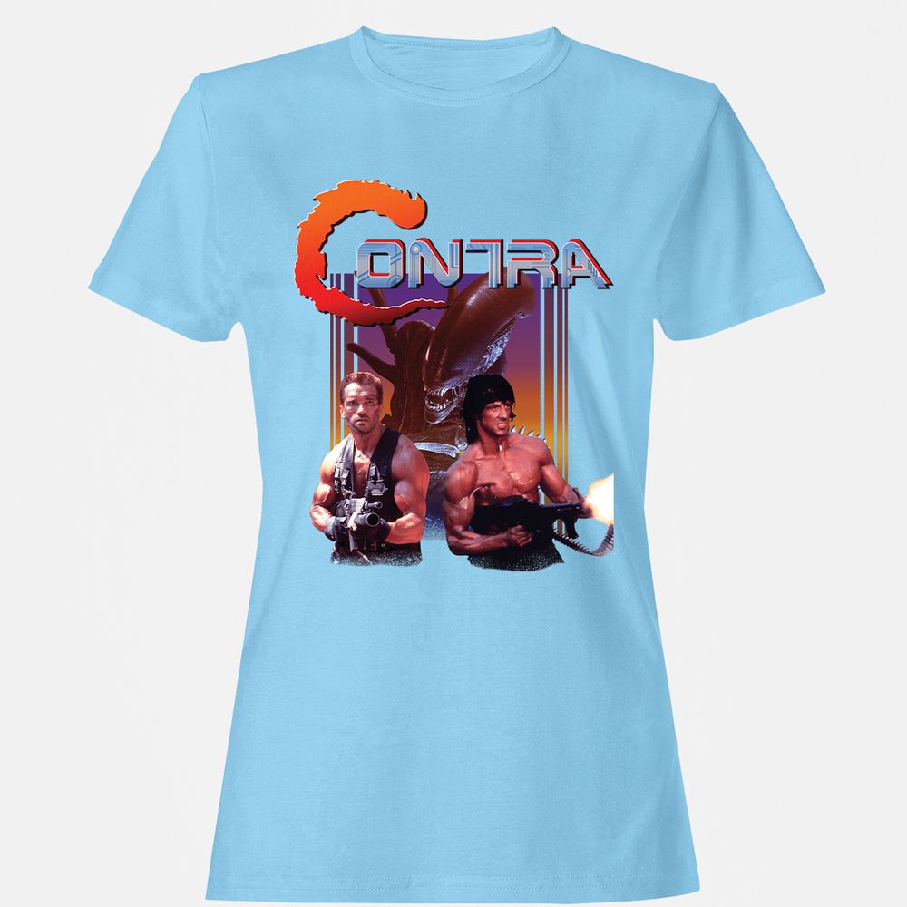 Women's T-Shirt - XPJLZ5FA - Light Blue - 8
