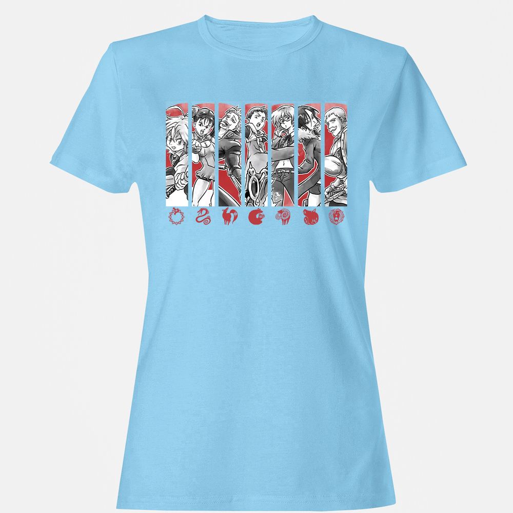 Women's T-Shirt - 82JQA7B2 - Light Blue - 8