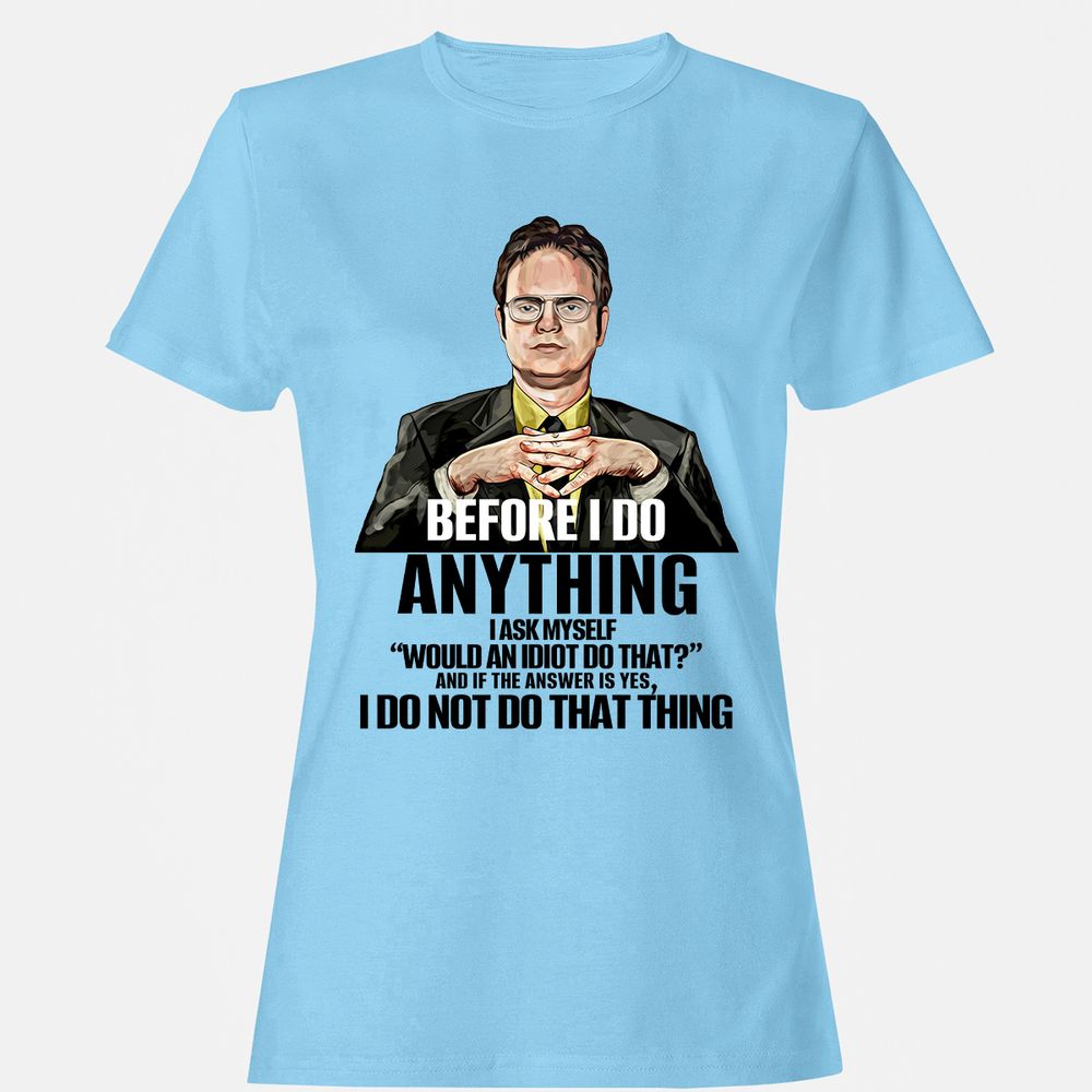 Women's T-Shirt - 9QF7QXL4 - Light Blue - 8