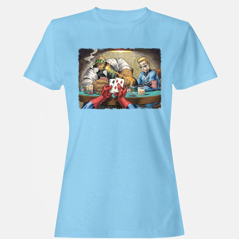 Women's T-Shirt - 8BZF2ZR9 - Light Blue - 8