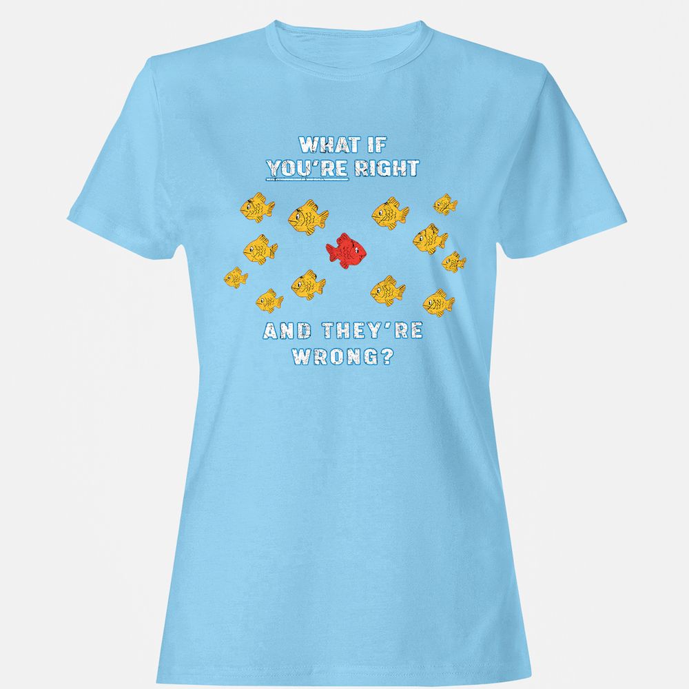Women's T-Shirt - 6ZPULA2J - Light Blue - 8