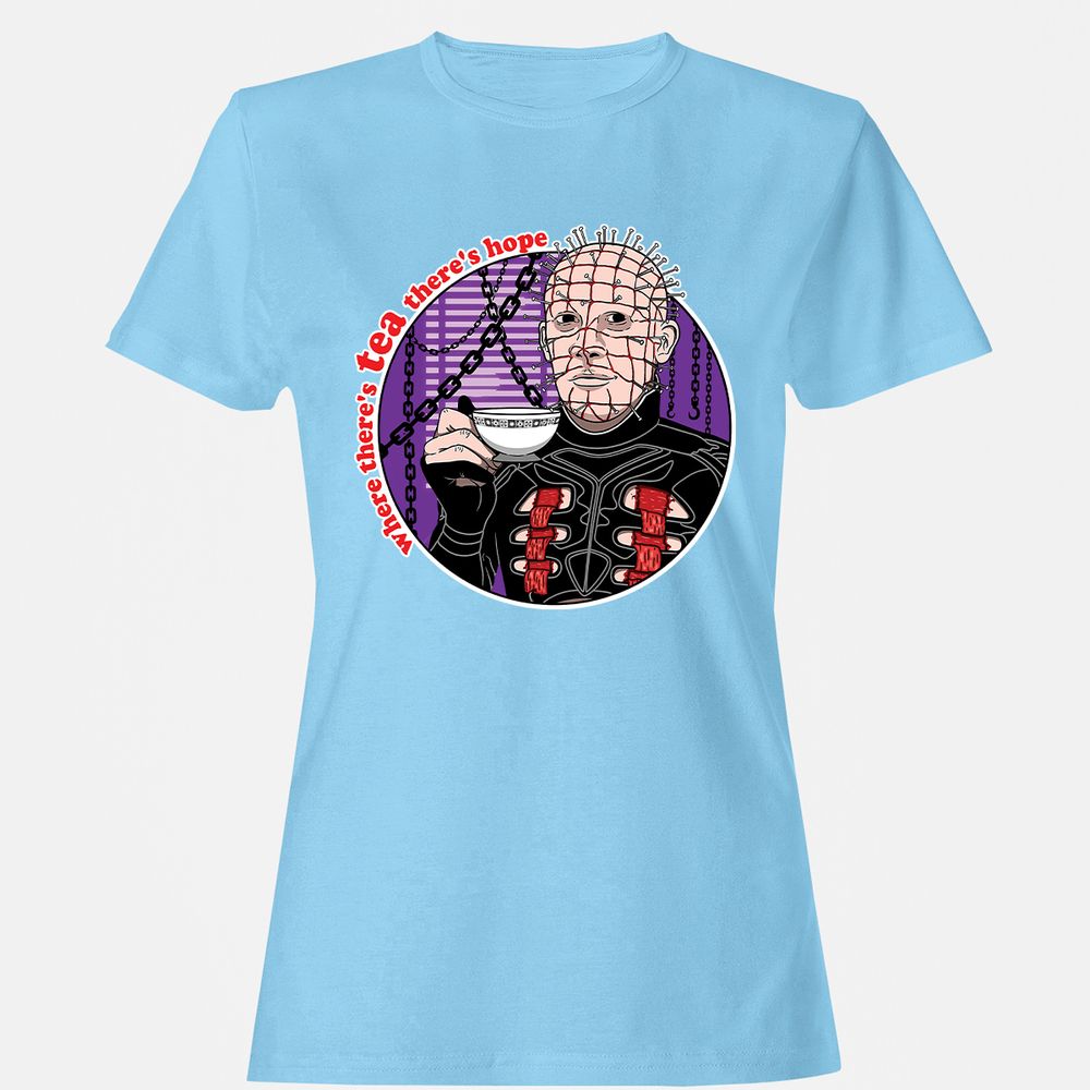 Women's T-Shirt - QY71ES6F - Light Blue - 8