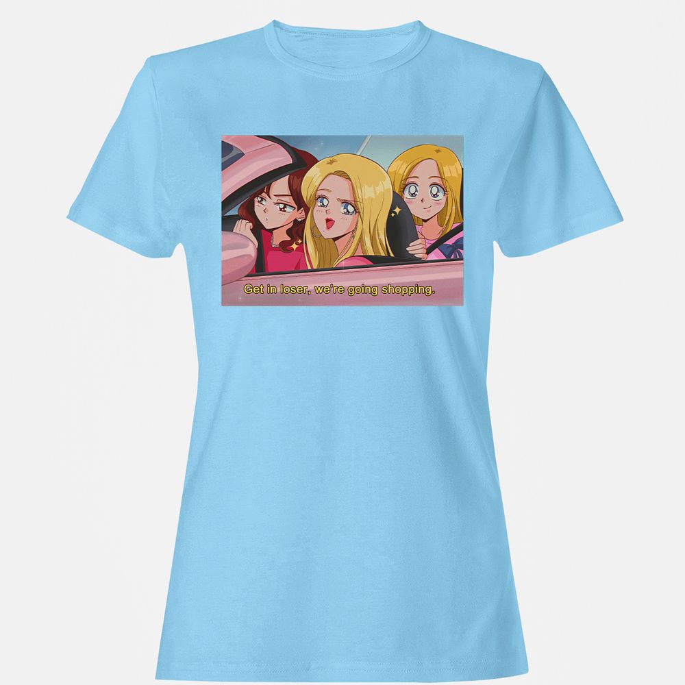 Women's T-Shirt - RAX7KFBJ - Light Blue - 8