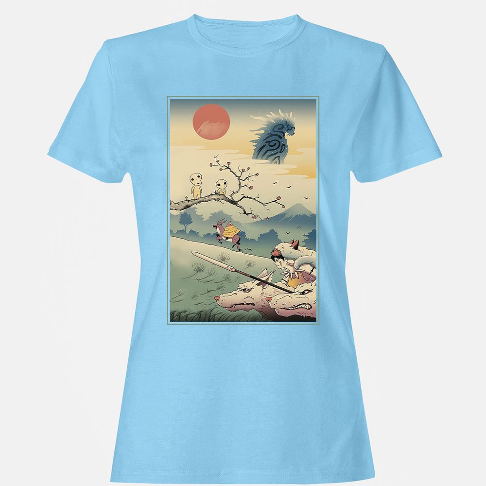 Women's T-Shirt - GEAAQ97V - Light Blue - 8