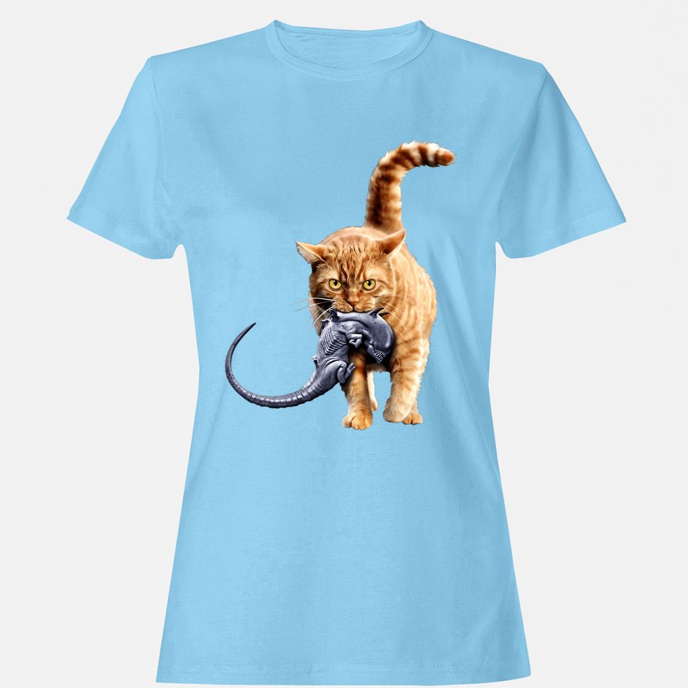 Women's T-Shirt - XK9QVPR8 - Light Blue - 8