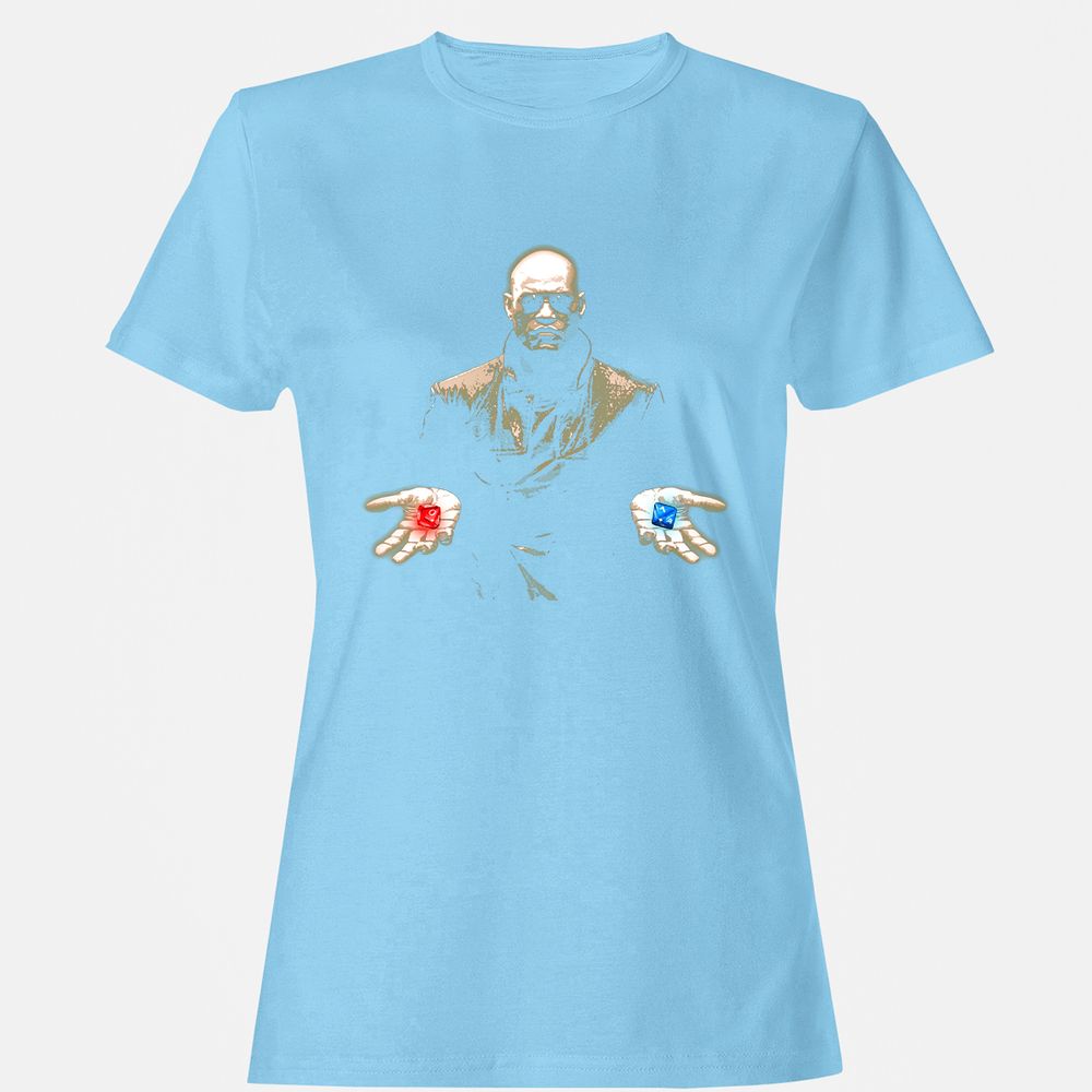 Women's T-Shirt - LK2V96YH - Light Blue - 8