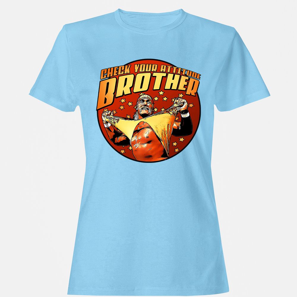 Women's T-Shirt - X8XVJL8N - Light Blue - 8
