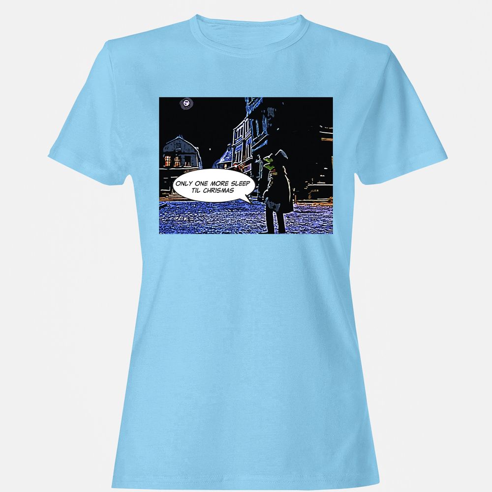 Women's T-Shirt - U9JZTMQC - Light Blue - 8