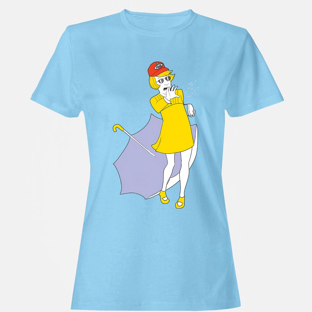 Women's T-Shirt - 657H72KX - Light Blue - 8