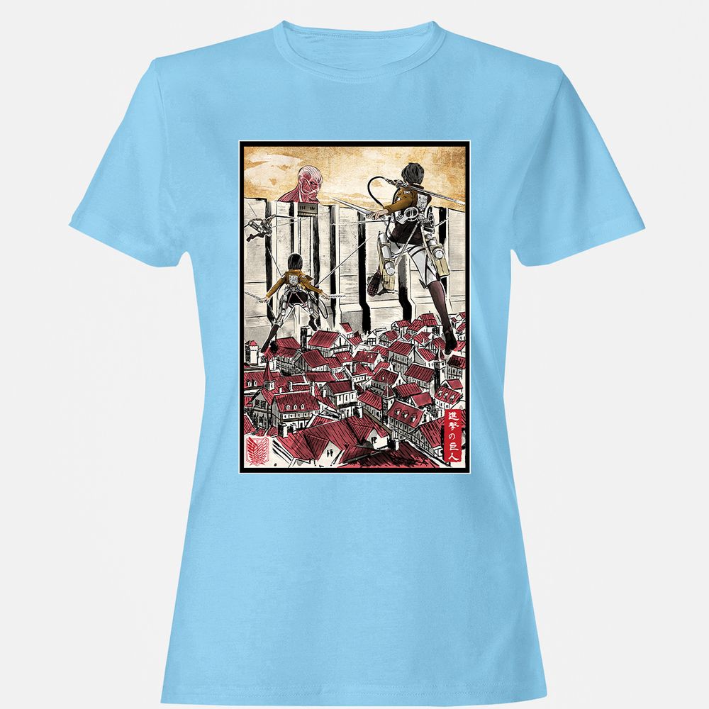 Women's T-Shirt - EJWCKTRY - Light Blue - 8