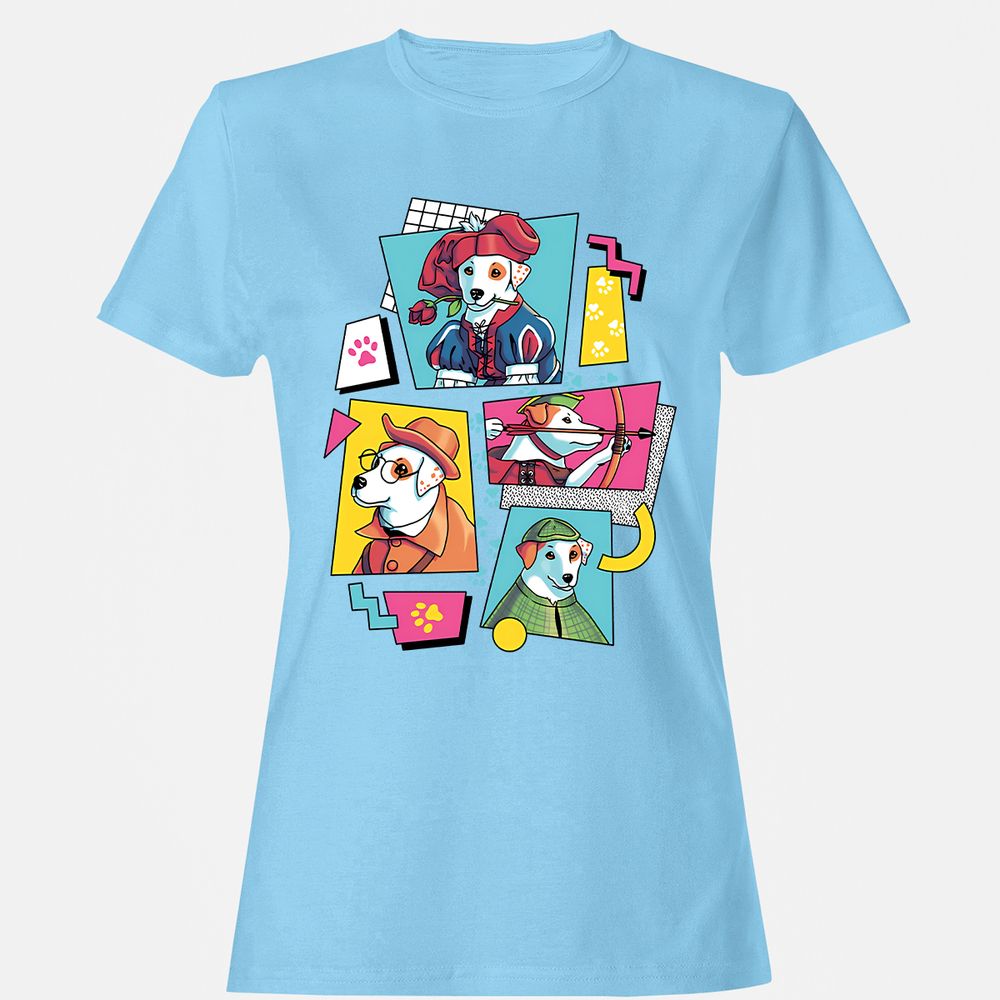 Women's T-Shirt - 9YUSUTKM - Light Blue - 8