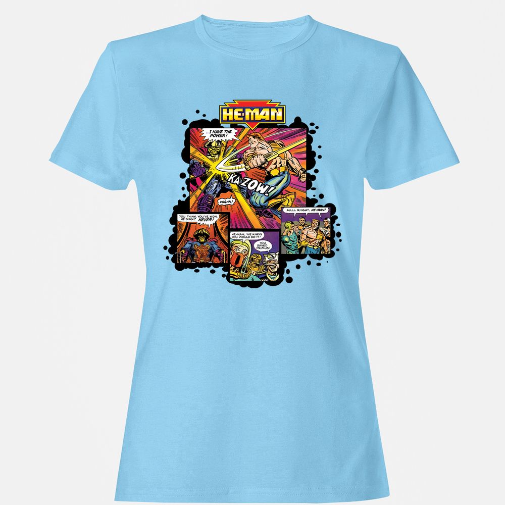 Women's T-Shirt - V1SHCJCU - Light Blue - 8