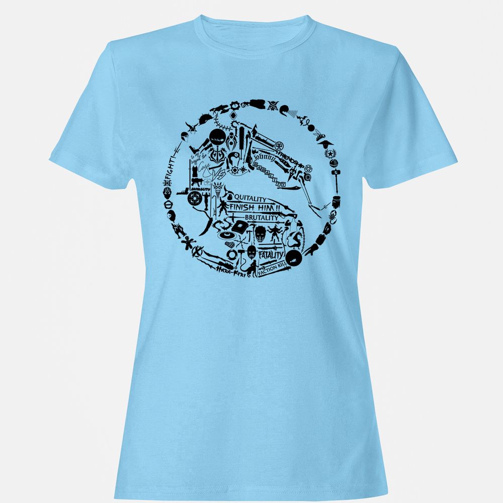 Women's T-Shirt - 4ANR8YE6 - Light Blue - 8
