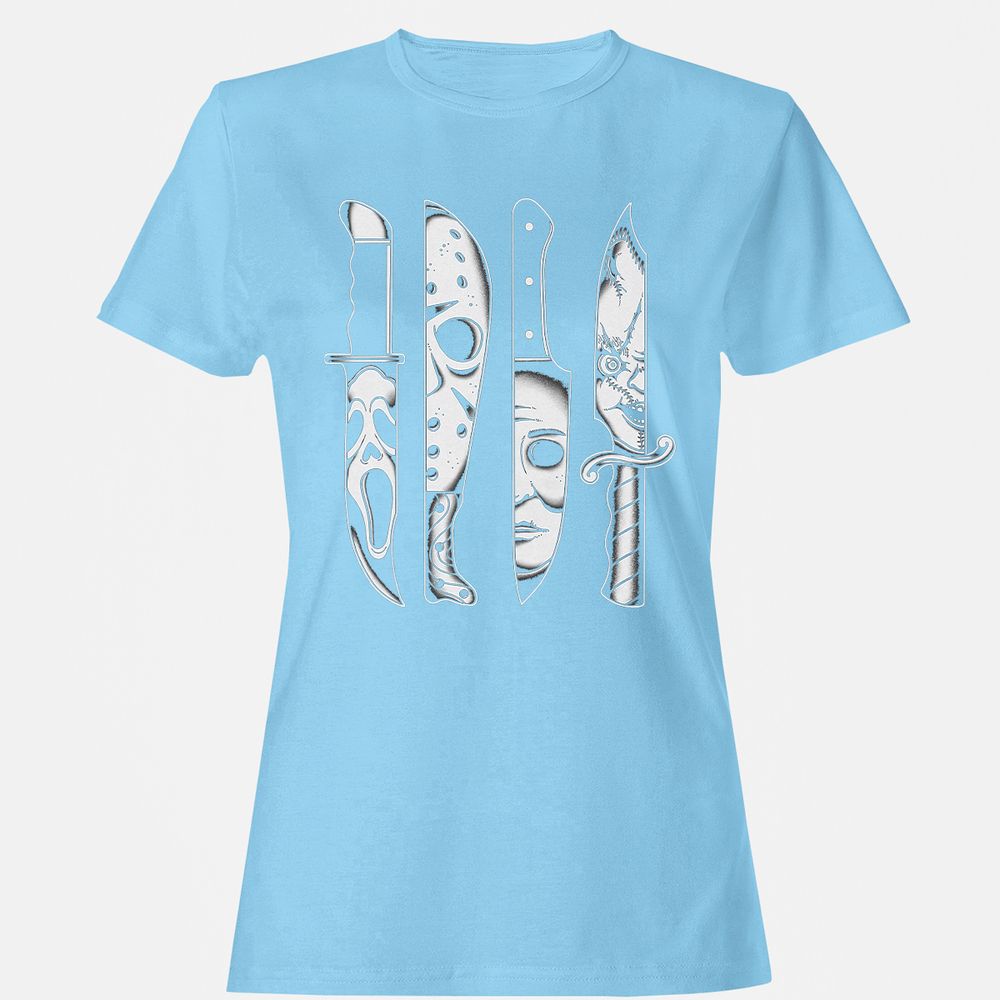 Women's T-Shirt - EXXUY2EC - Light Blue - 8