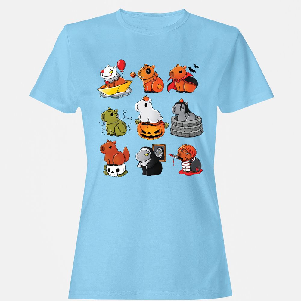 Women's T-Shirt - 7U8JYEF2 - Light Blue - 8