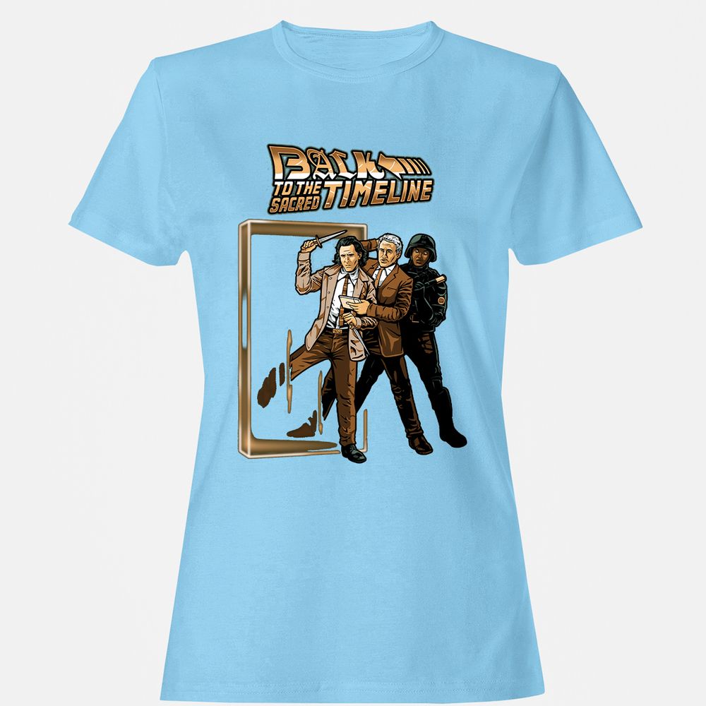 Women's T-Shirt - 5ZYWWG2Y - Light Blue - 8