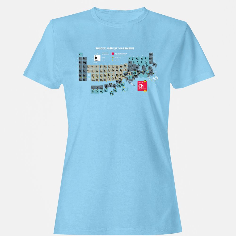 Women's T-Shirt - C1DZ6GQR - Light Blue - 8