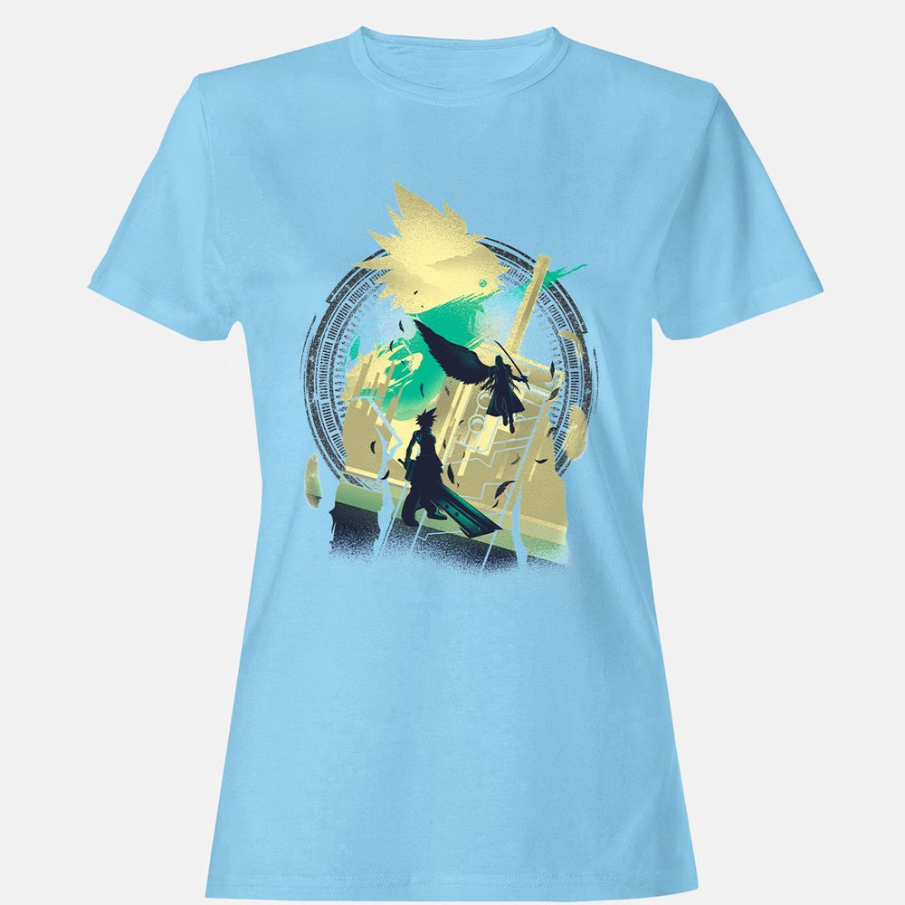 Women's T-Shirt - RLKQPBRR - Light Blue - 8