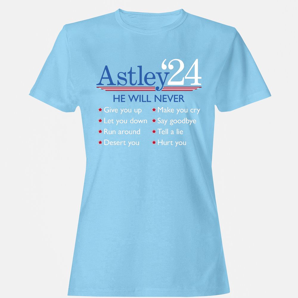 Women's T-Shirt - 6ZD4BKN4 - Light Blue - 8
