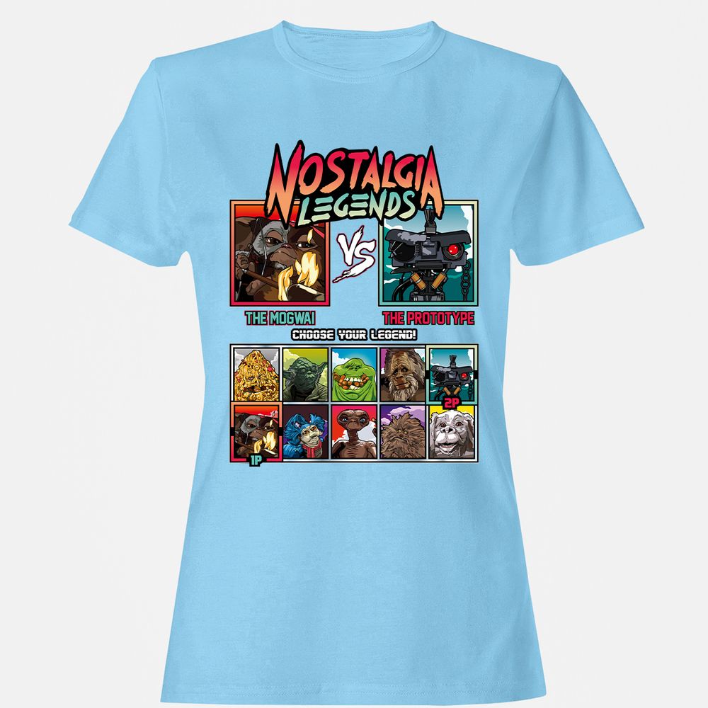 Women's T-Shirt - V3GQMPZ9 - Light Blue - 8