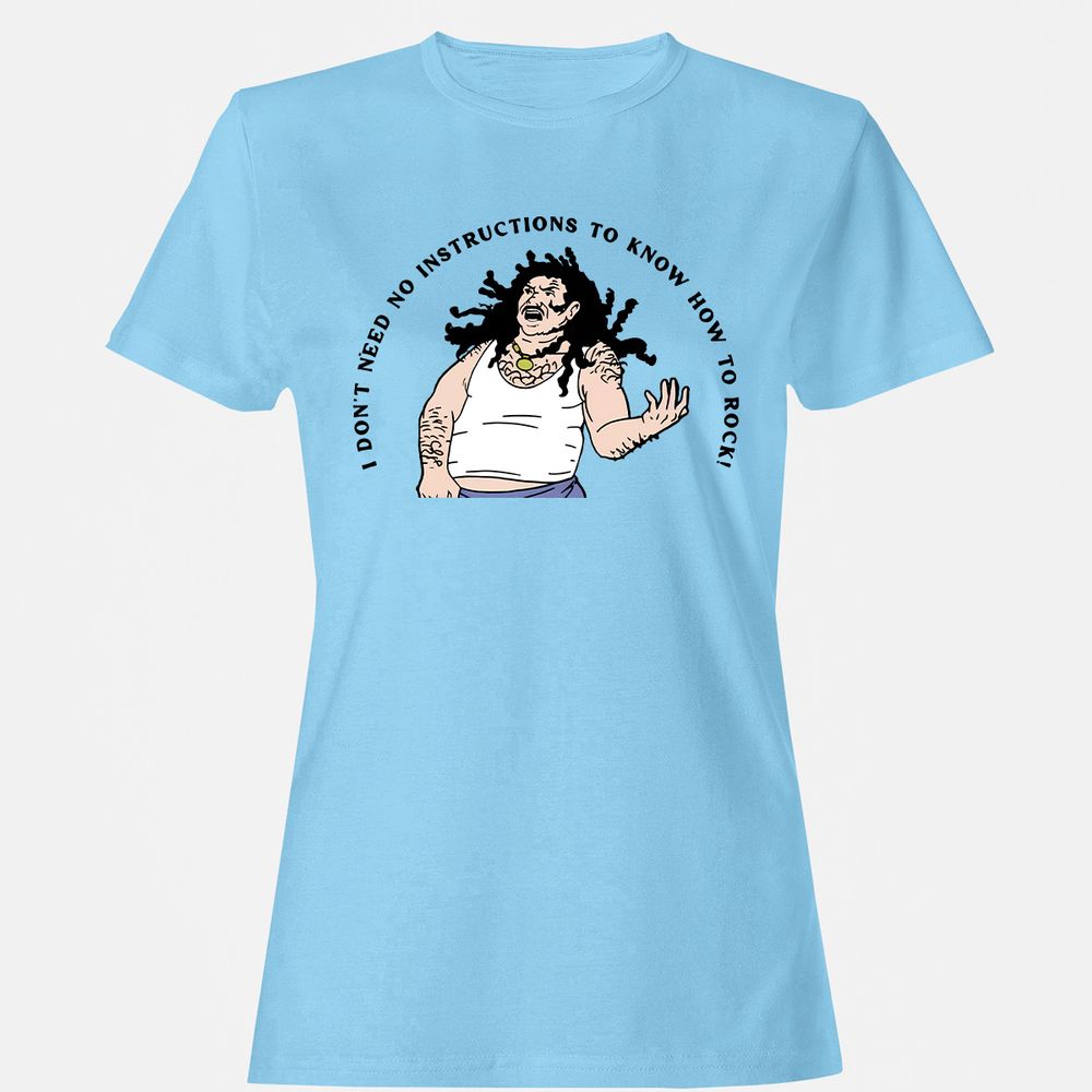 Women's T-Shirt - U3FUSGQR - Light Blue - 8