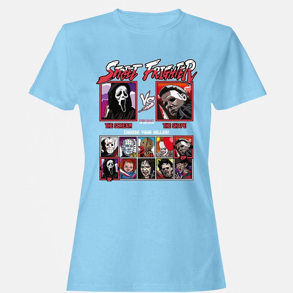 Women's T-Shirt - JDE7Y5QZ - Light Blue - 8