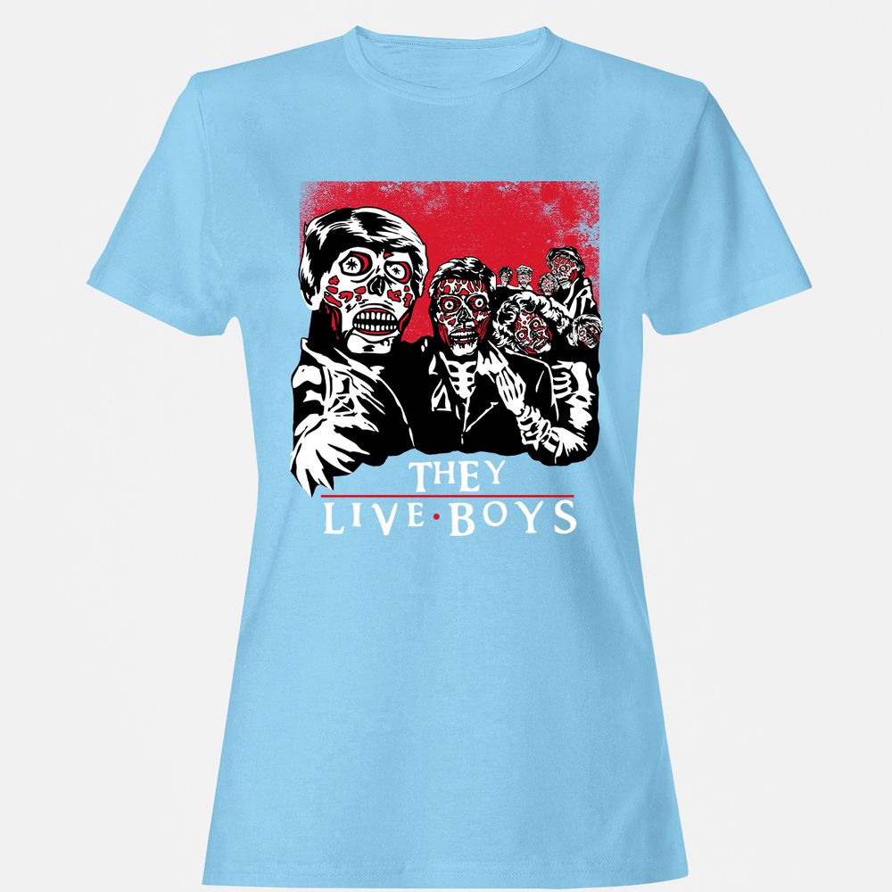 Women's T-Shirt - G97NYVUU - Light Blue - 8