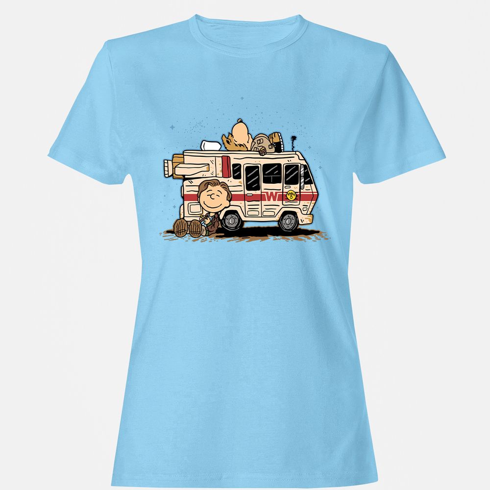 Women's T-Shirt - 9EP1QK2M - Light Blue - 8