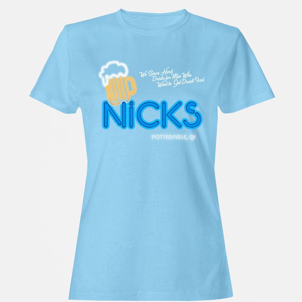 Women's T-Shirt - 4CNT8KFC - Light Blue - 8