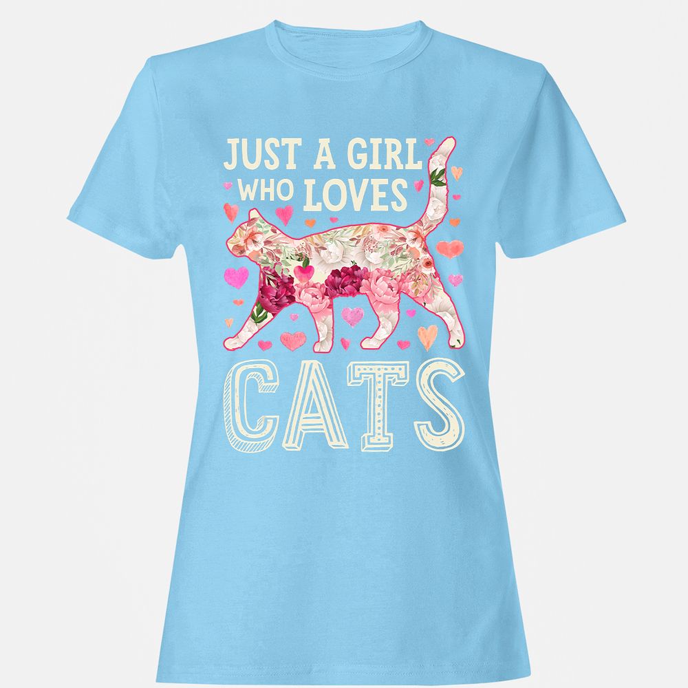 Women's T-Shirt - SQQ2YUAU - Light Blue - 8