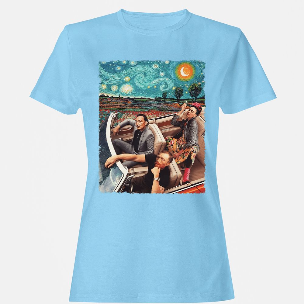Women's T-Shirt - 74GEV9ZB - Light Blue - 8