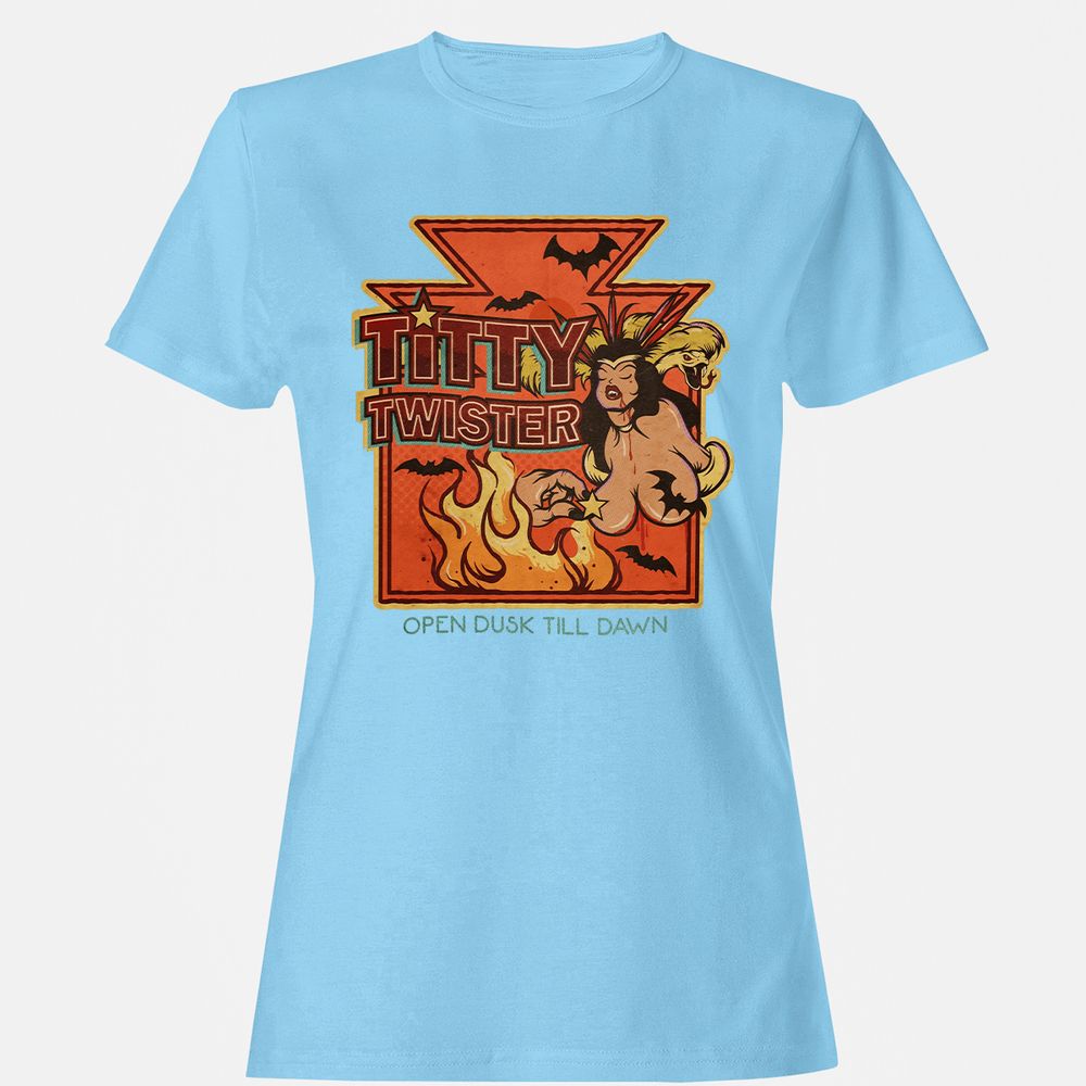 Women's T-Shirt - QAFDMJAM - Light Blue - 8