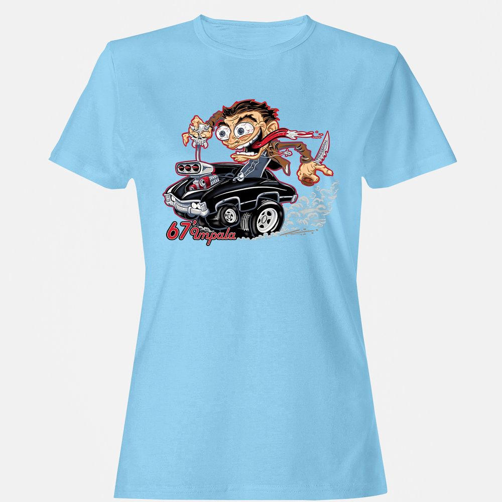 Women's T-Shirt - D6TAHMWH - Light Blue - 8