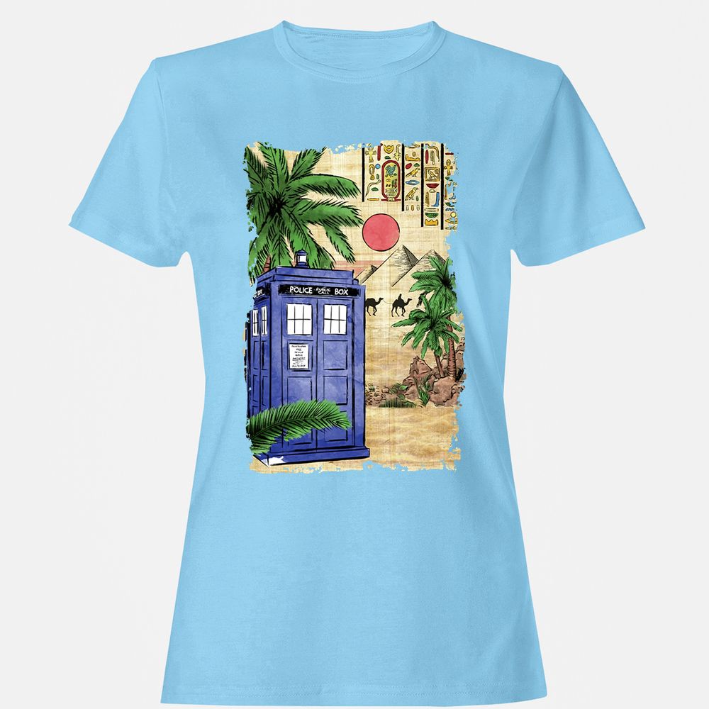 Women's T-Shirt - TXEWUJCD - Light Blue - 8