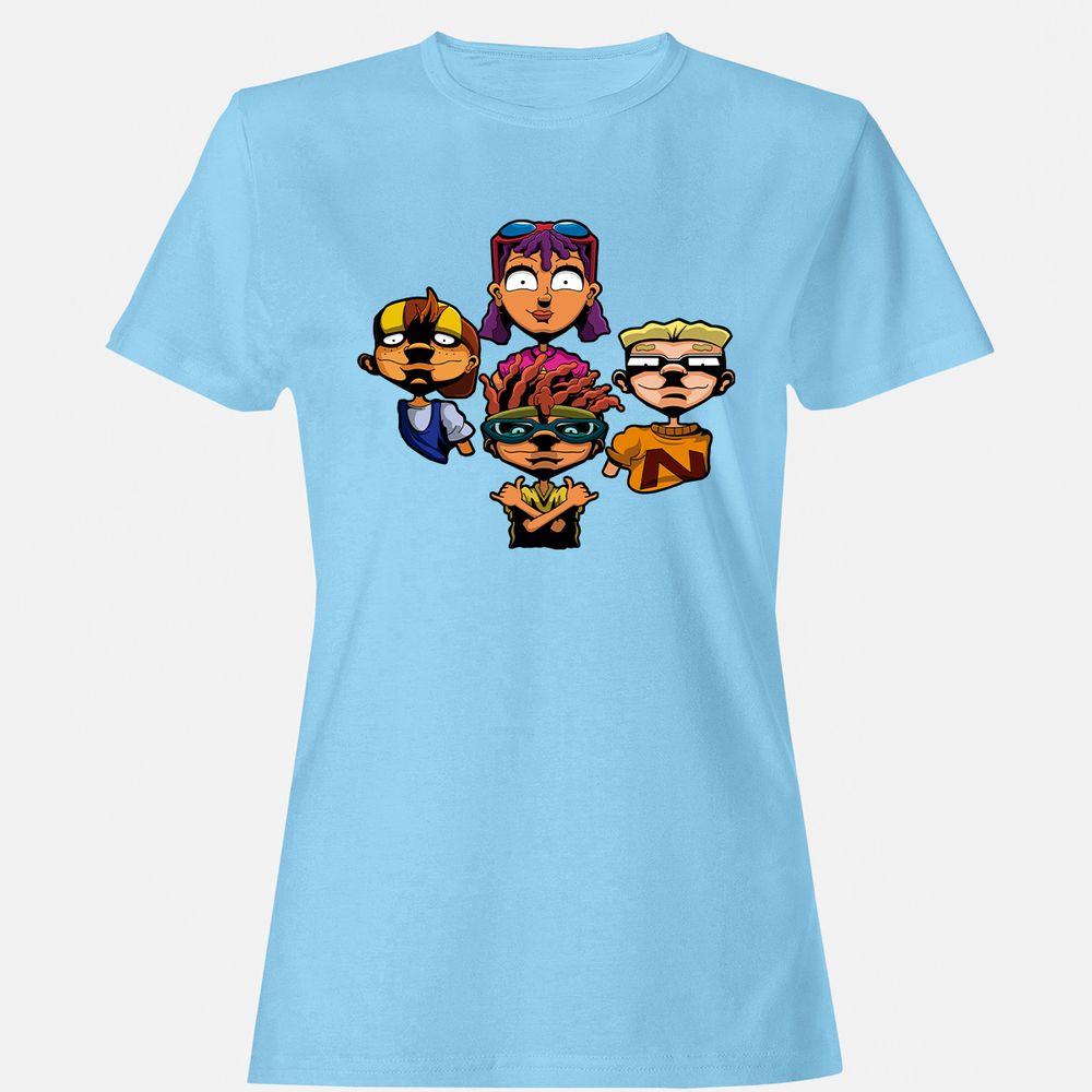 Women's T-Shirt - 6LV52FGY - Light Blue - 8