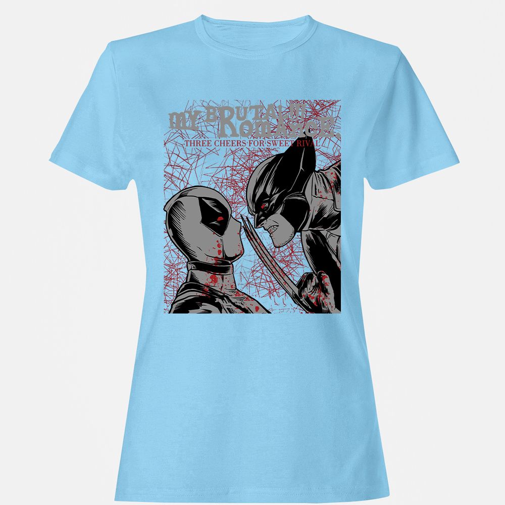 Women's T-Shirt - 3PKSBE17 - Light Blue - 8