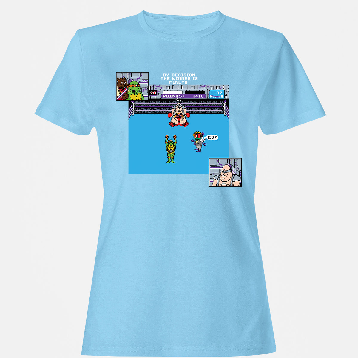 Women's T-Shirt - ZGR9FYN7 - Light Blue - 8