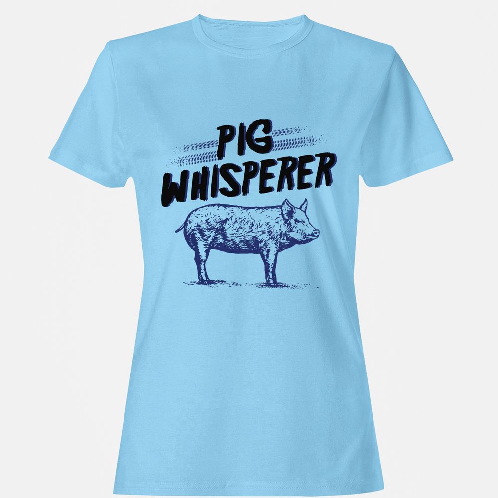 Women's T-Shirt - SUFWKQAT - Light Blue - 8